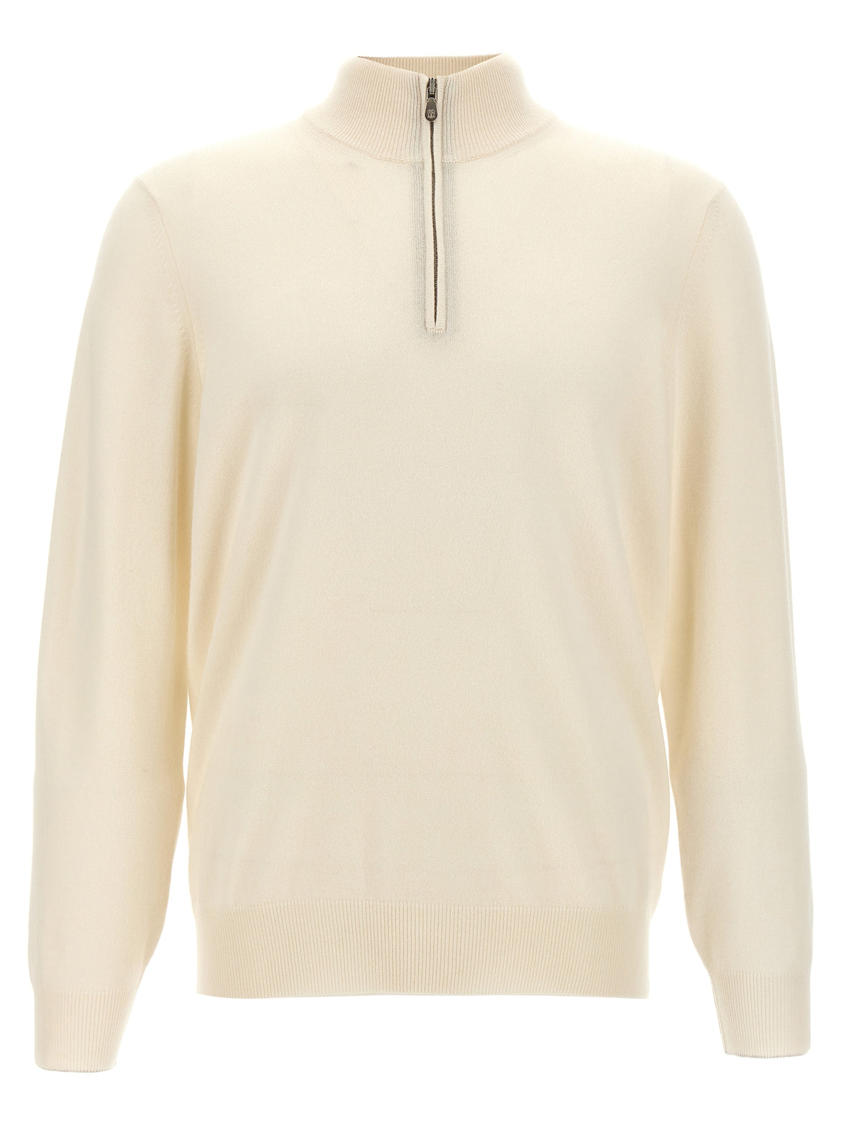 Brunello Cucinelli Soft Cashmere Cardigan in White