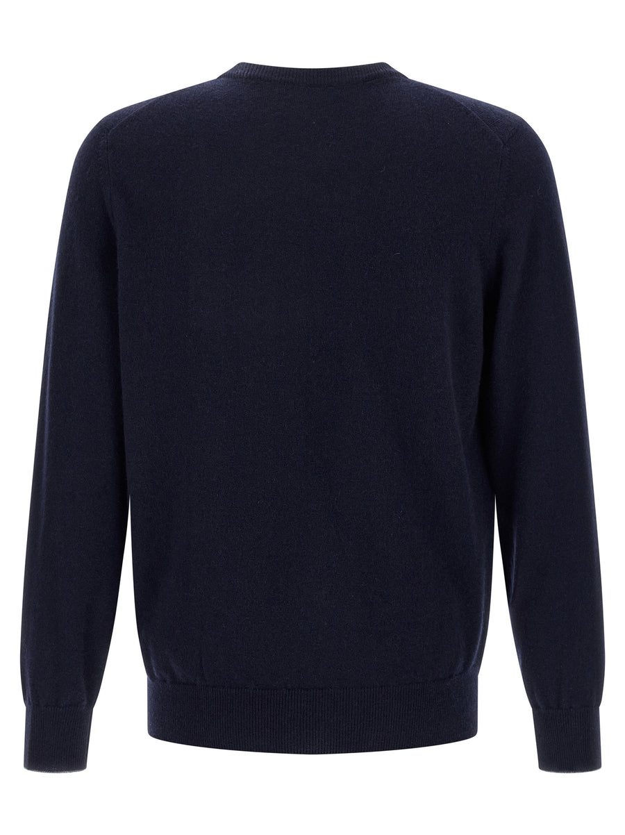 Brunello Cucinelli Blue Cashmere Cardigan