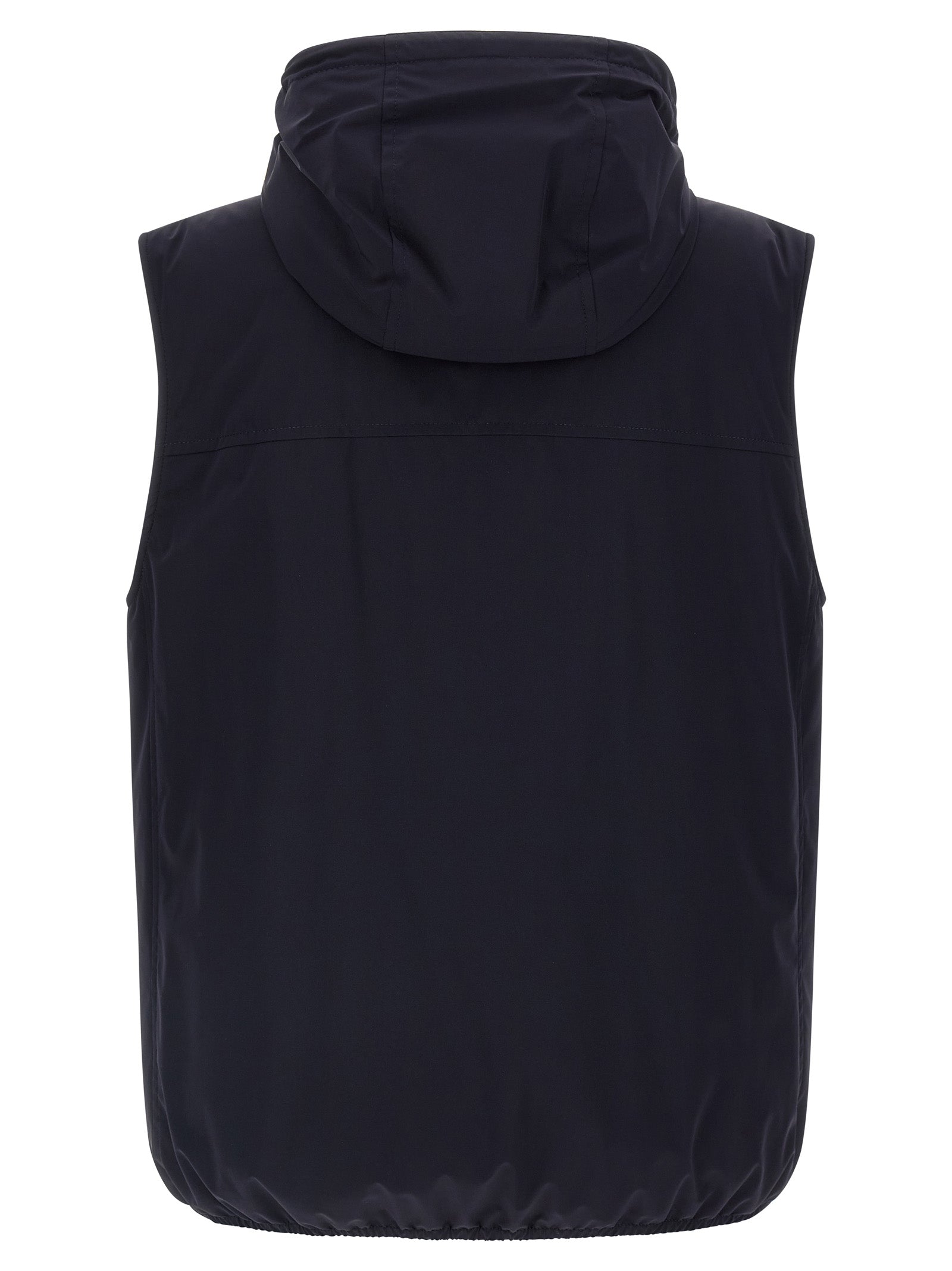 Brunello Cucinelli Blue Sleeveless Jacket in Polyamide