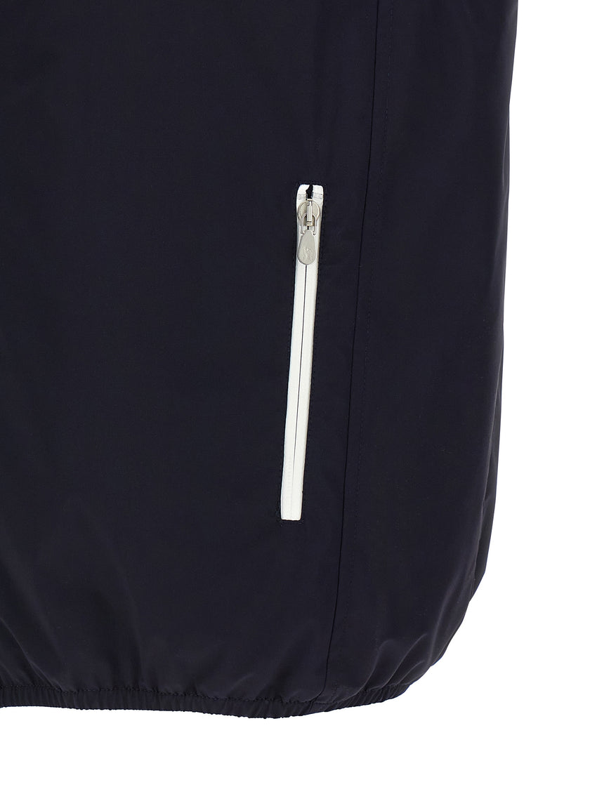 Brunello Cucinelli Blue Sleeveless Jacket in Polyamide