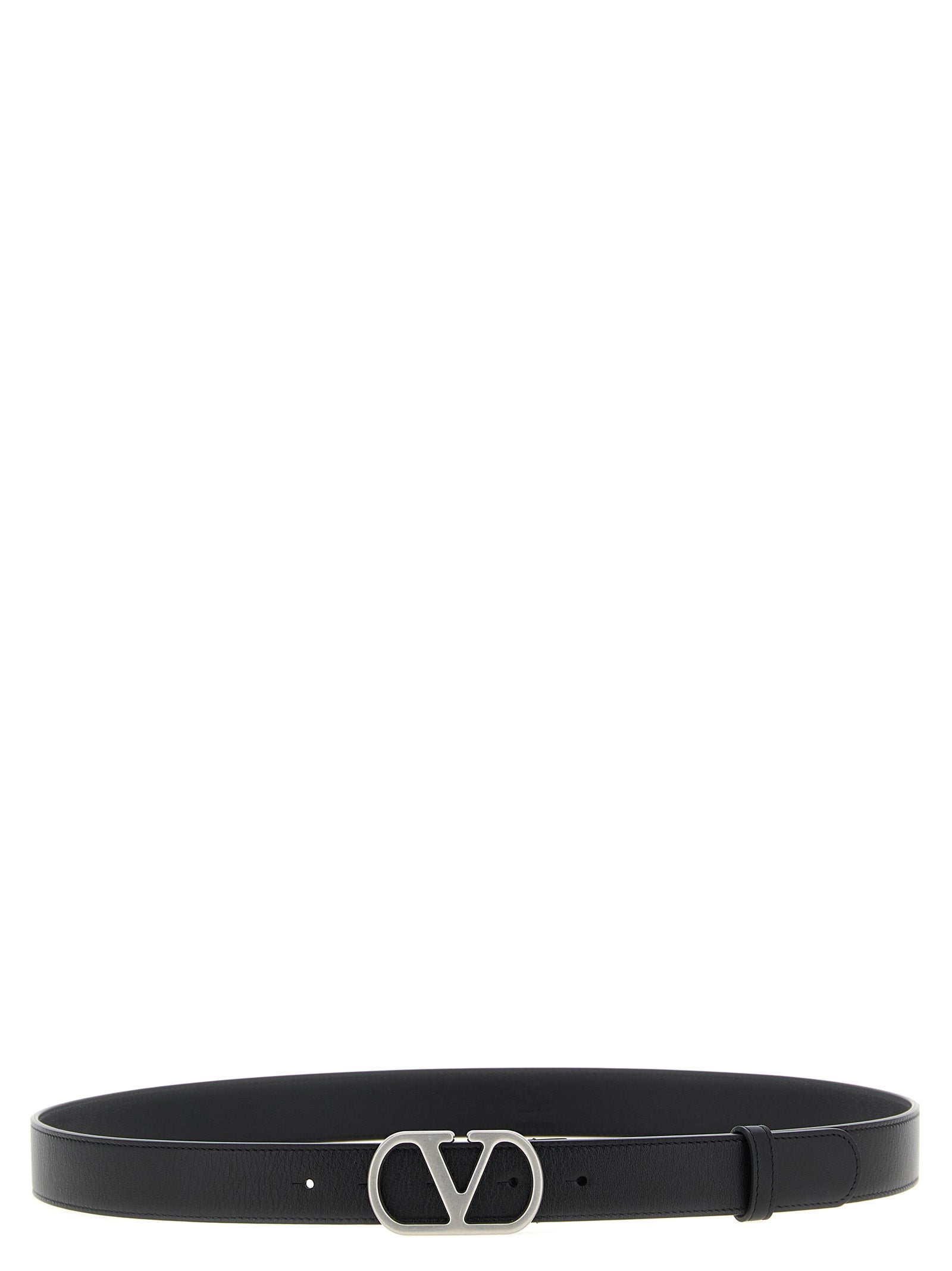Valentino Garavani Black Calfskin Belt Regular