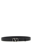 Valentino Garavani Black Calfskin Belt Regular