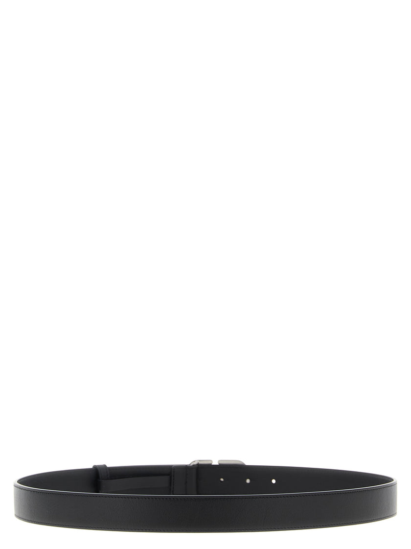 Valentino Garavani Black Calfskin Belt Regular