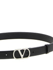 Valentino Garavani Black Calfskin Belt Regular