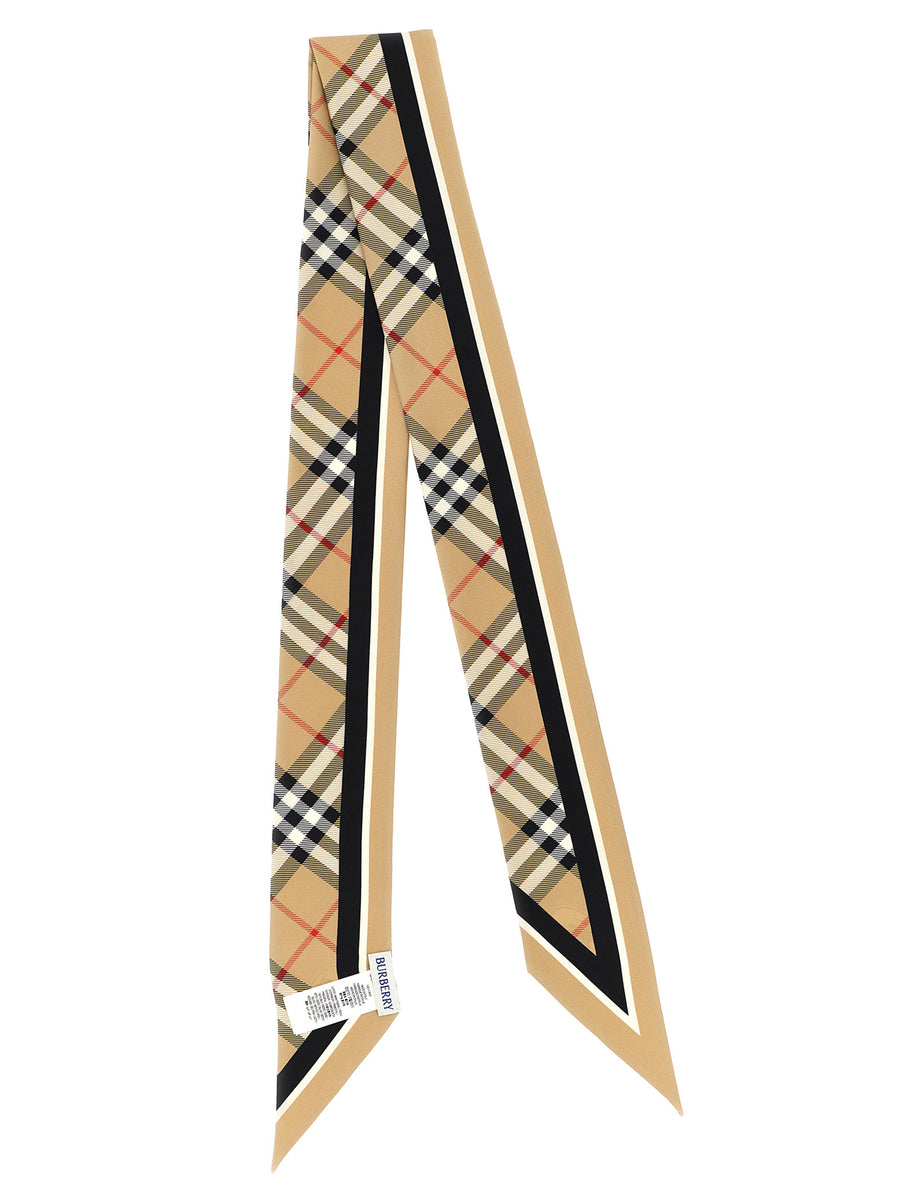 Burberry Beige Satin Scarf