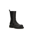 Rick Owens Schwarze Bos Taurus Kalbsleder Chelsea Boots