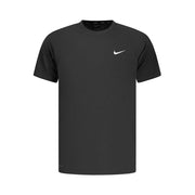 Schwarzes Nike Herren-T-Shirt aus Polyester mit Dri-FIT-Material und Logo-Print