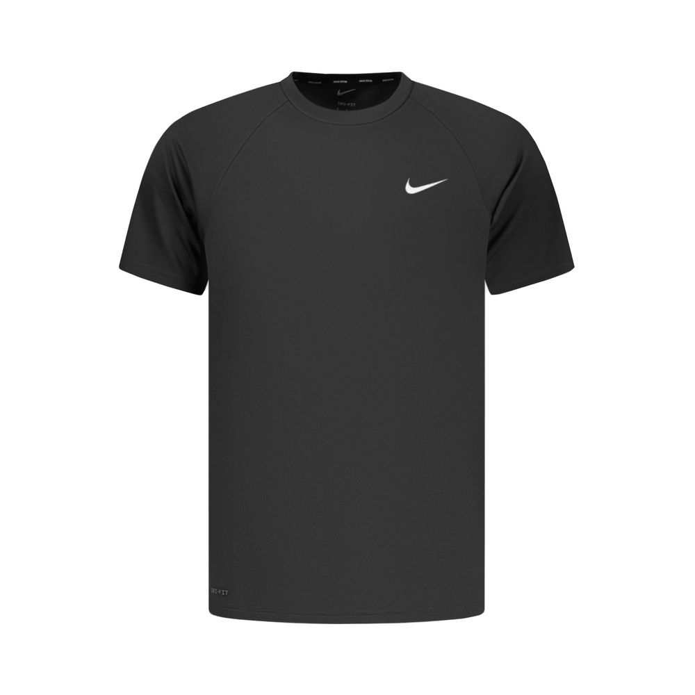 Schwarzes Nike Herren-T-Shirt aus Polyester mit Dri-FIT-Material und Logo-Print