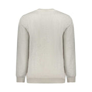 Graues Tommy Hilfiger Sweatshirt für Herren aus 100% Baumwolle mit Logo-Print und Rundhalsausschnitt