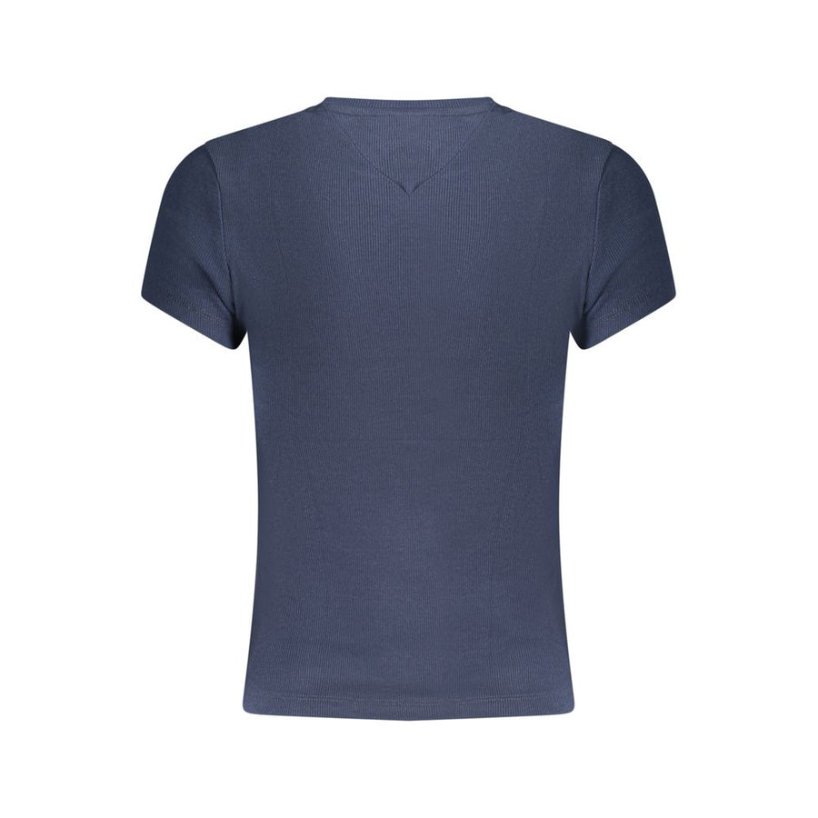 Tommy Hilfiger Blaues Baumwoll-T-Shirt für Damen