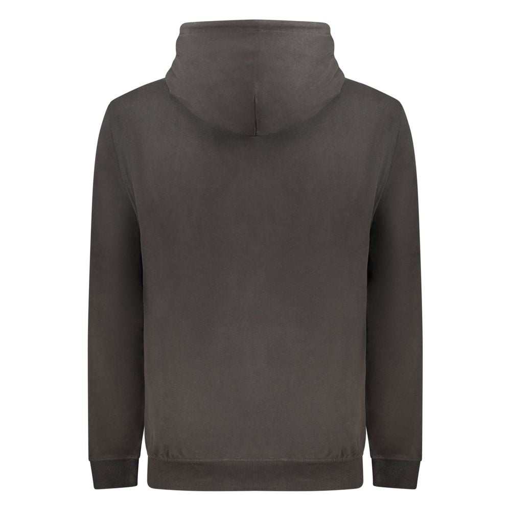 Tommy Hilfiger schwarzer Baumwoll-Sweatshirt mit Kapuze und Logoprint