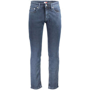 Tommy Hilfiger blaue Herren-Jeans aus Baumwolle im Slim-Fit mit Logo-Stickerei