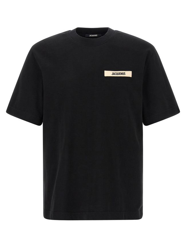 Jacquemus Schwarzes Baumwoll-T-Shirt