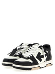 Off-White Bicolor Low-Top-Sneaker aus Kalbsleder