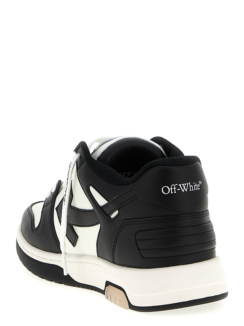 Off-White Bicolor Low-Top-Sneaker aus Kalbsleder
