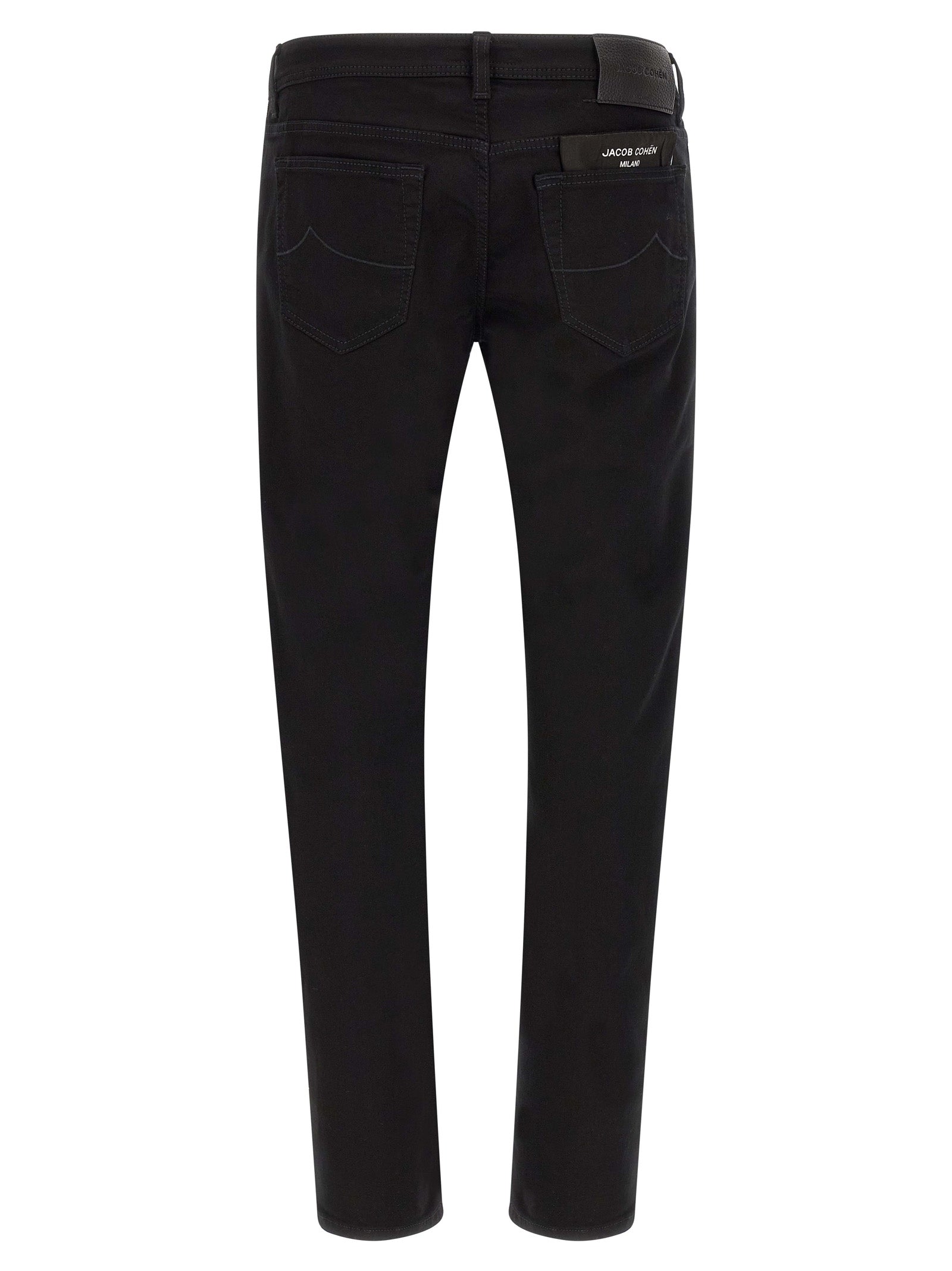 Jacob Cohen schwarze Baumwoll-Jeans mit geradem Bein