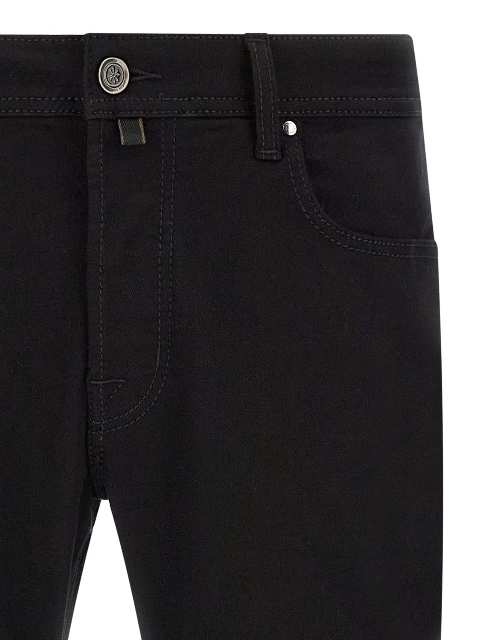 Jacob Cohen schwarze Baumwoll-Jeans mit geradem Bein