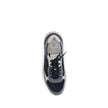 Brunello Cucinelli Blaue Kalbsleder Bos Taurus Sportschuhe