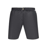 Schwarze Hugo Boss Herrenshorts aus Polyester mit elastischem Bund und Kordeln