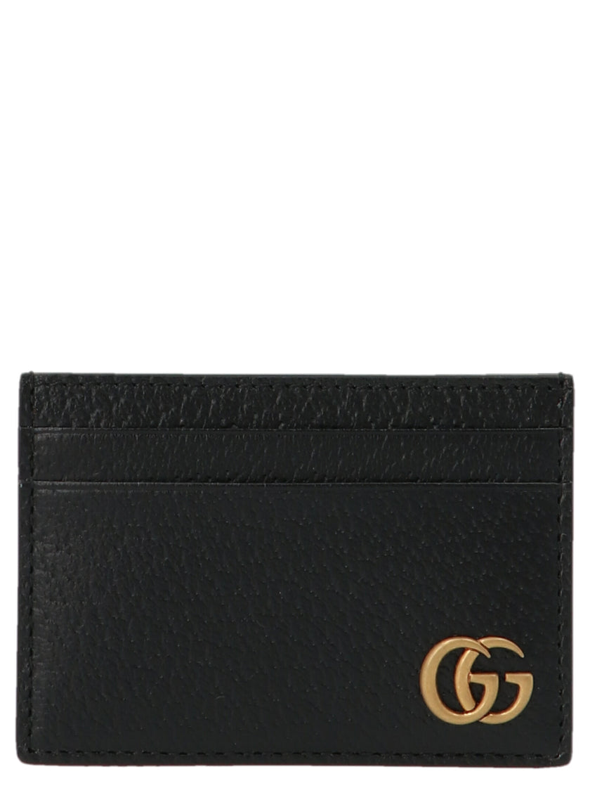 Gucci Schwarzes Kalbsleder-Kartenetui