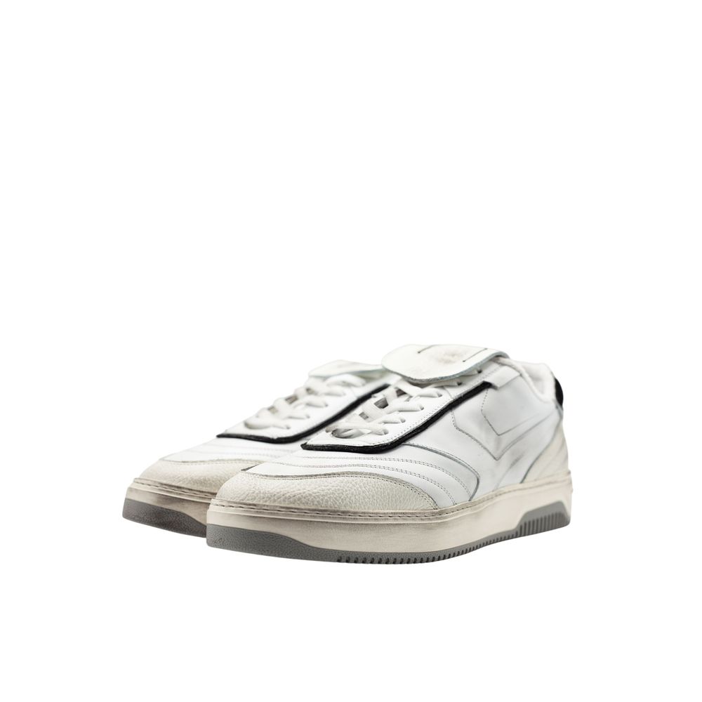 Pantofola D'Oro Herren-Sneaker aus weißem Wildleder