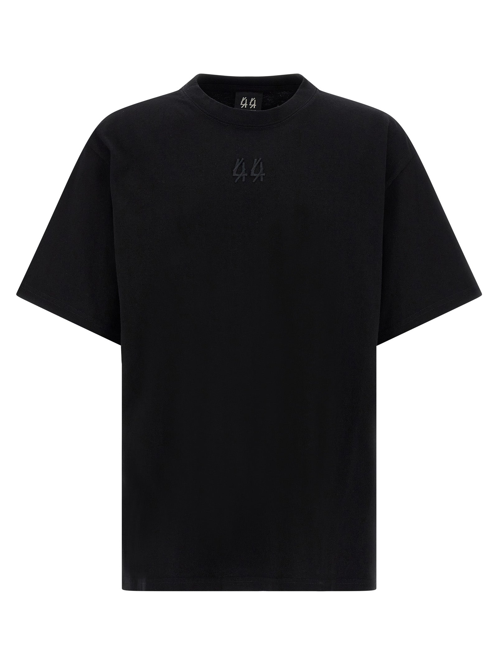 44 Label Group Schwarzes Baumwoll-T-Shirt