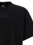 44 Label Group Schwarzes Baumwoll-T-Shirt