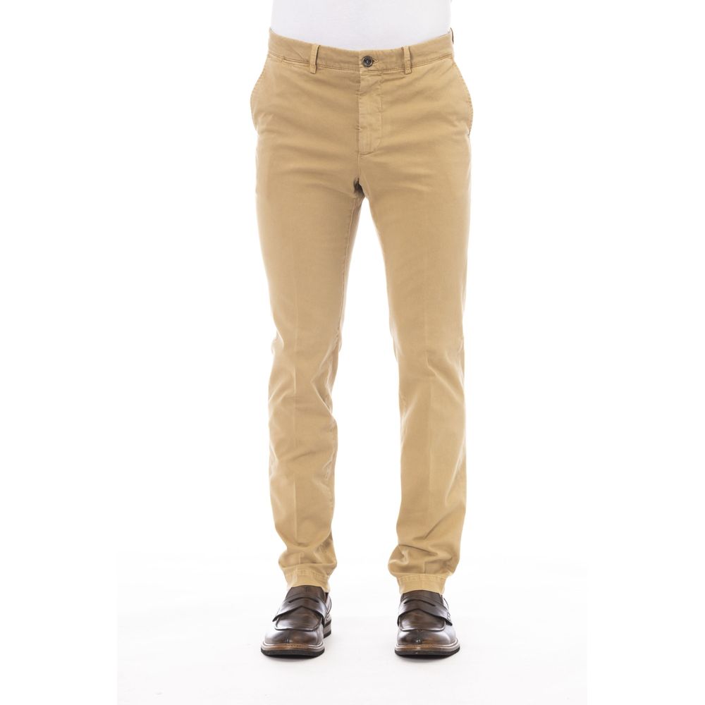 Peserico Beige Herren-Baumwollhose