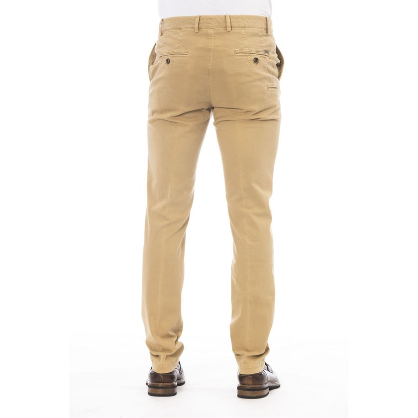 Peserico Beige Herren-Baumwollhose