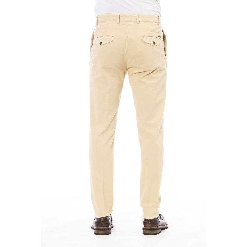 Peserico Beigefarbene Baumwollhose für Herren