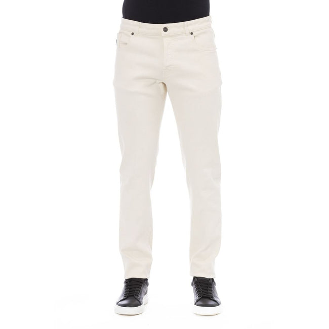 Peserico Bianco Baumwollhose für Herren