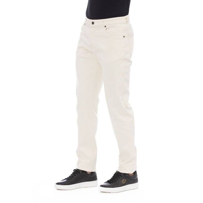 Peserico Bianco Baumwollhose für Herren