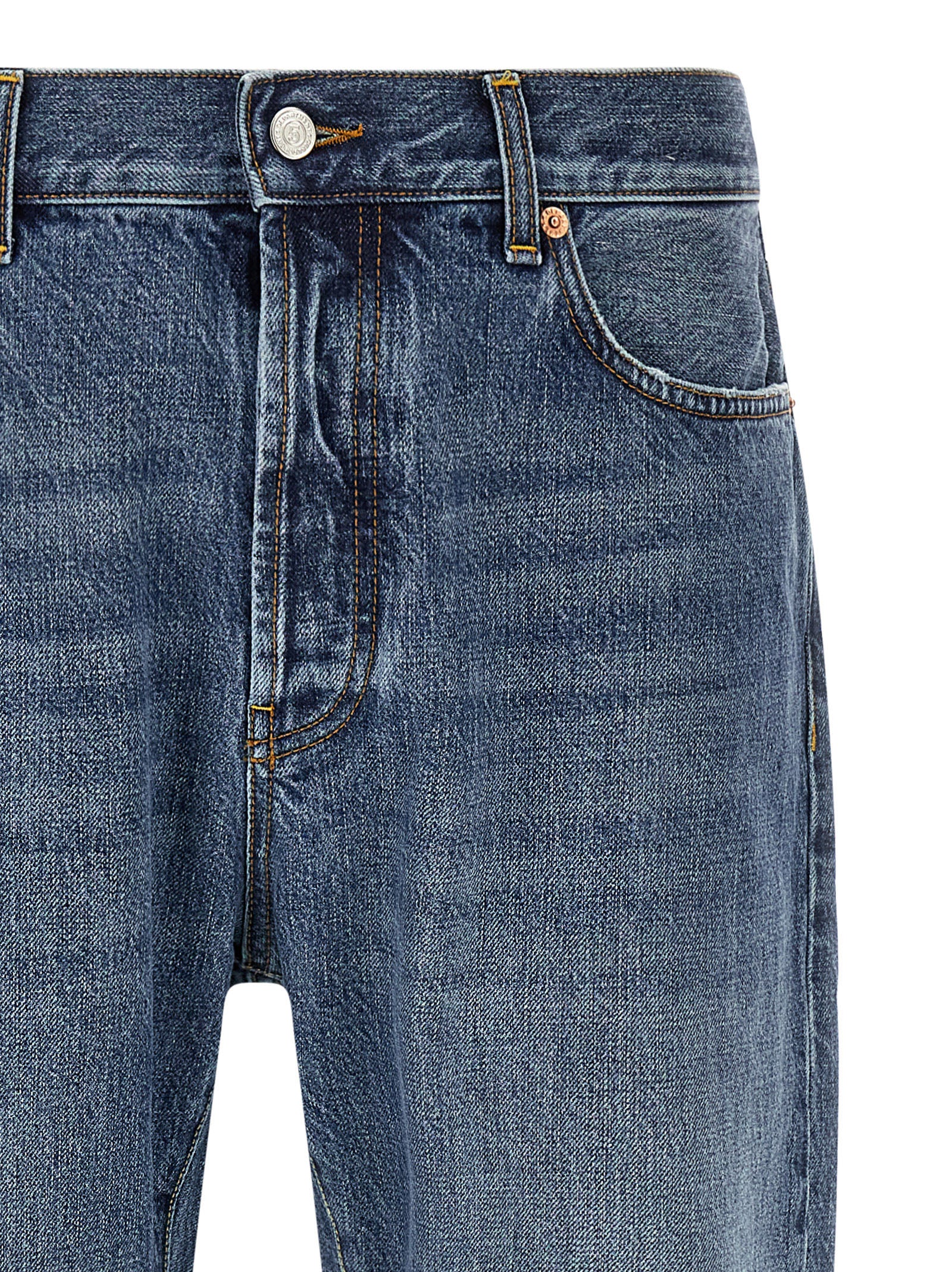Department 5 blaue Relaxed-Fit-Baumwolljeans