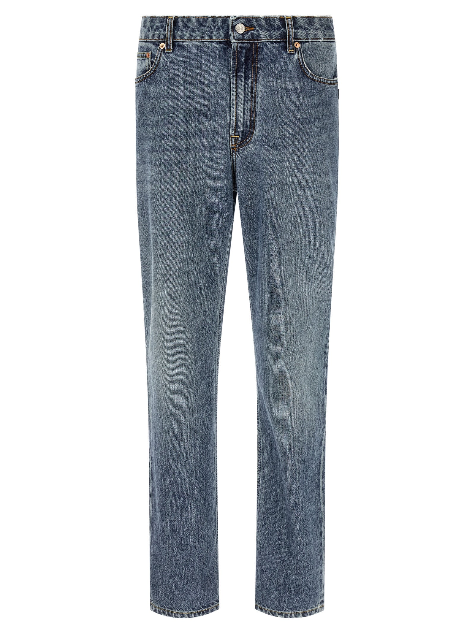 Department 5 Relaxed Fit Jeans aus blauer Baumwolle