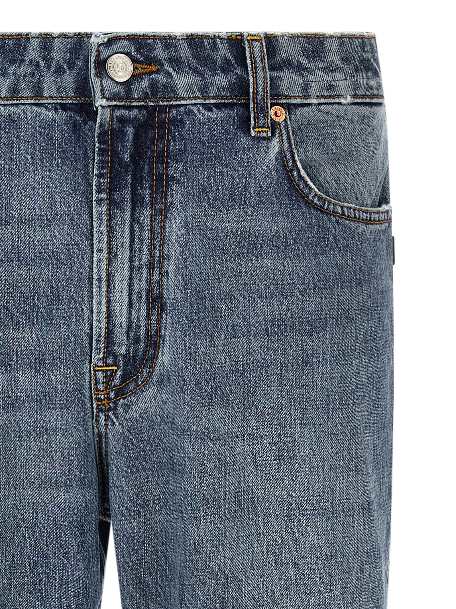 Department 5 Relaxed Fit Jeans aus blauer Baumwolle