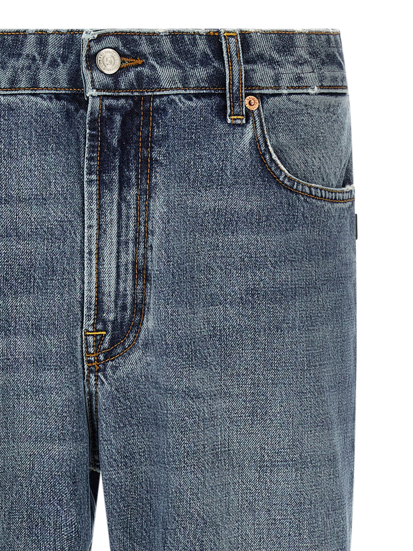 Department 5 Relaxed Fit Jeans aus blauer Baumwolle