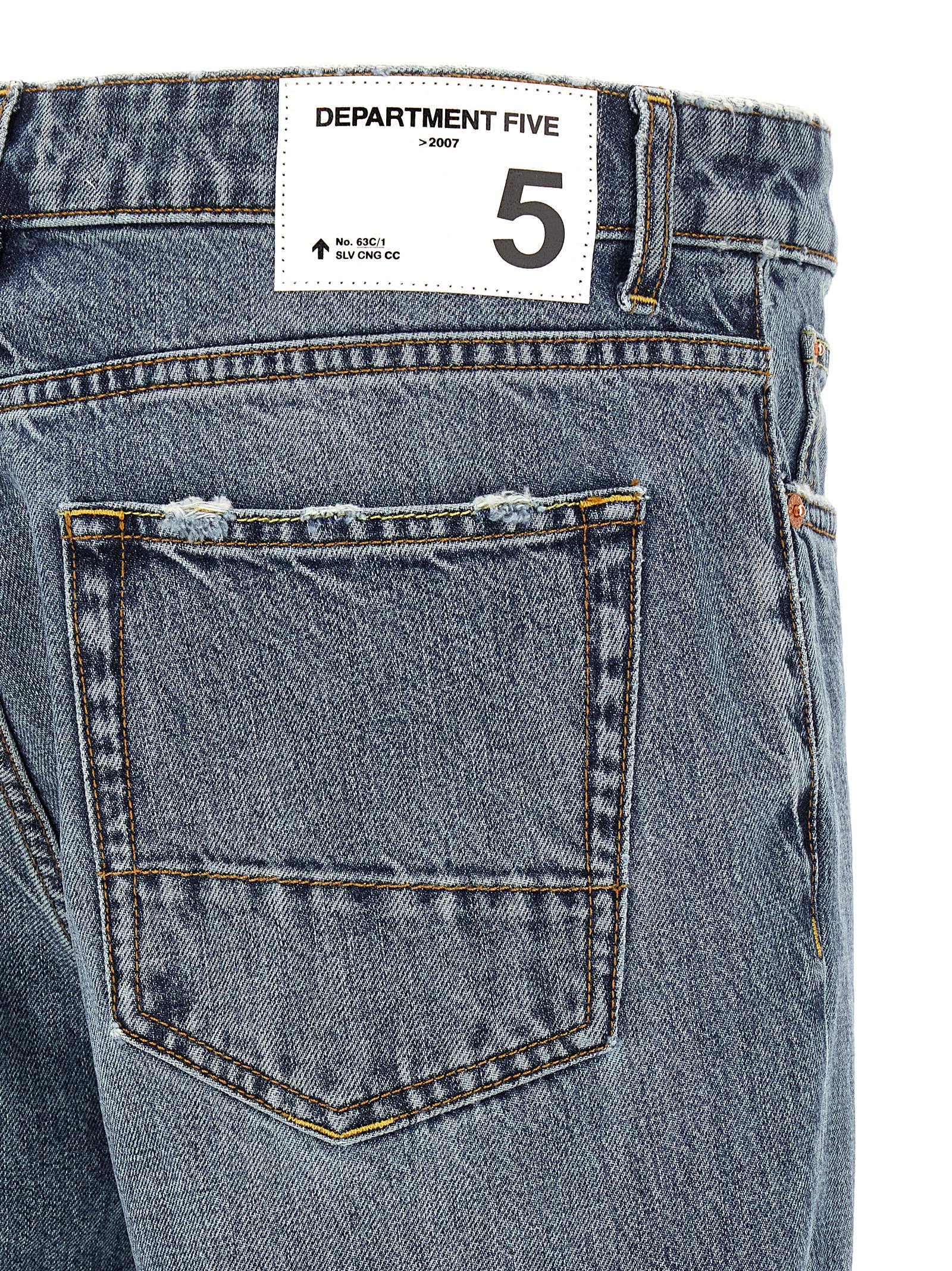 Department 5 Relaxed Fit Jeans aus blauer Baumwolle