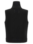 Maison Margiela Sleeveless Black Wool Sweater