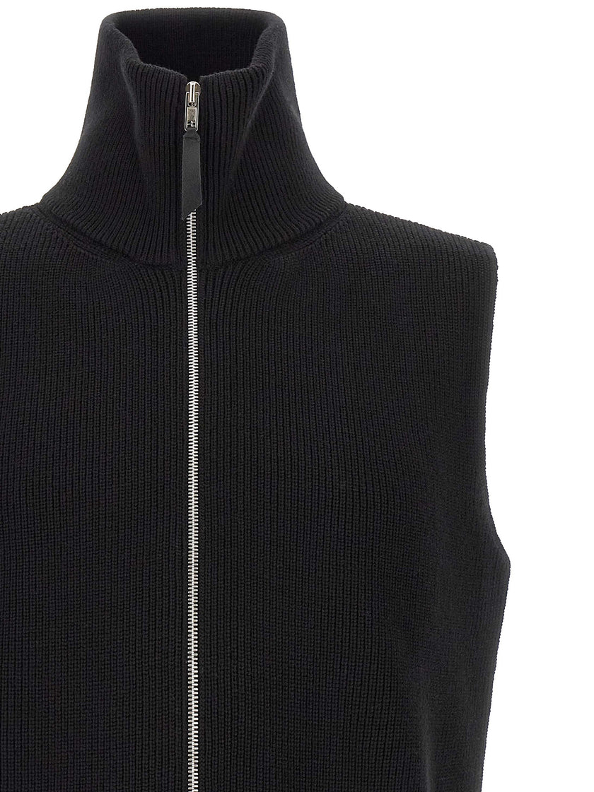 Maison Margiela Sleeveless Black Wool Sweater