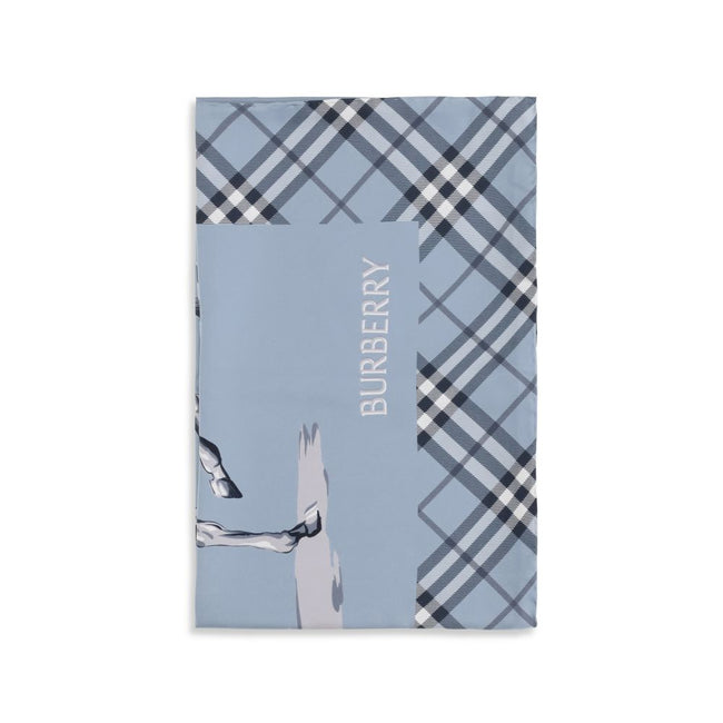 Burberry Blauer Seidenschal