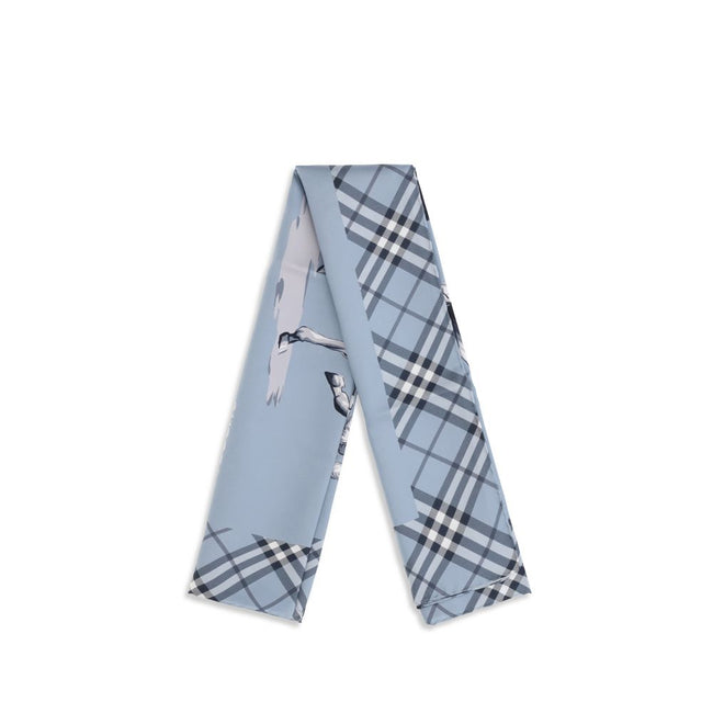 Burberry Blauer Seidenschal