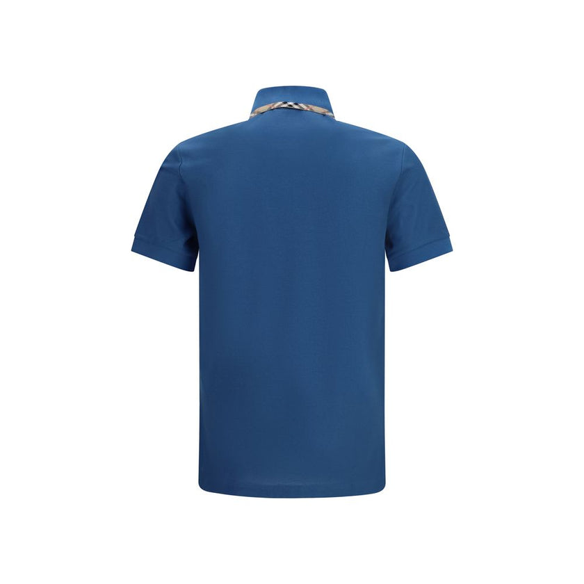 Burberry Blaues Baumwoll-Polohemd