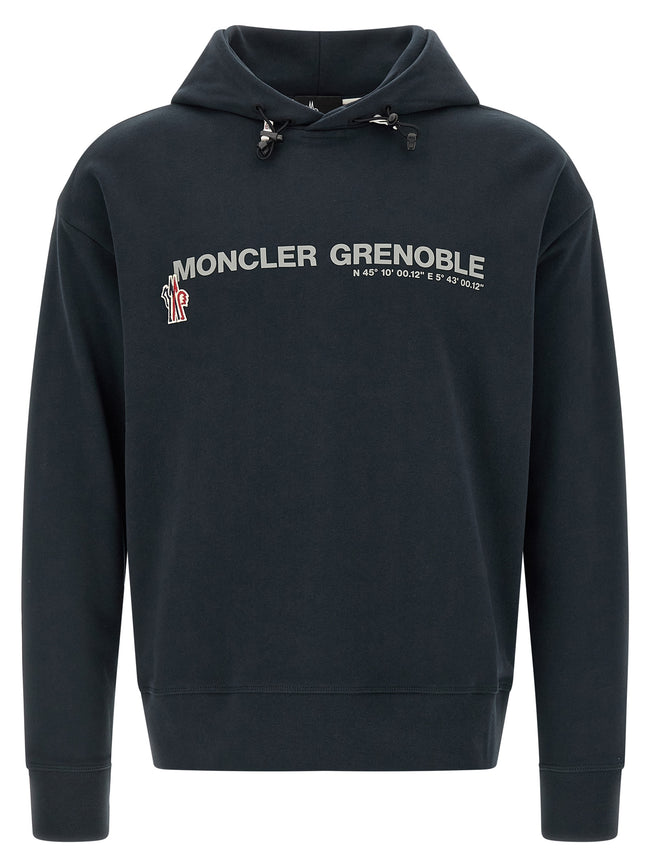 Moncler Grenoble Blauer Baumwoll-Sweatshirt