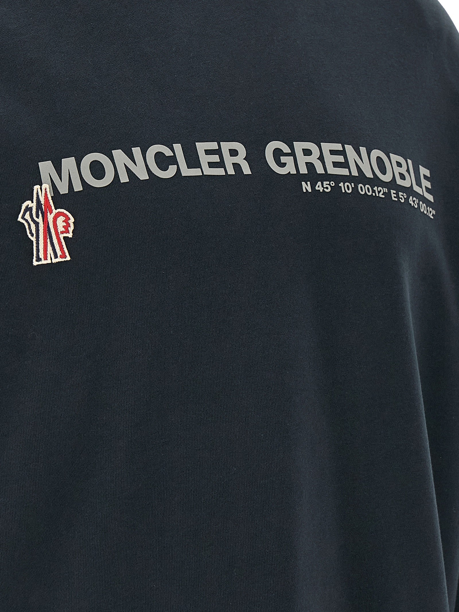 Moncler Grenoble blaues Baumwoll-Sweatshirt