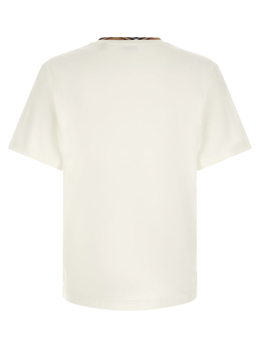 Burberry White Cotton T-Shirt