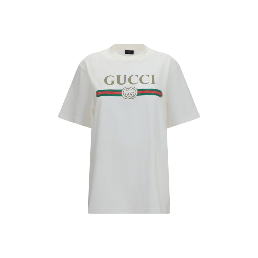 Gucci Weißes Baumwoll-T-Shirt