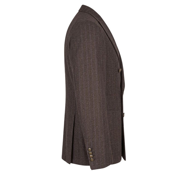 Peserico Braune Jacke aus Wolle für Herren