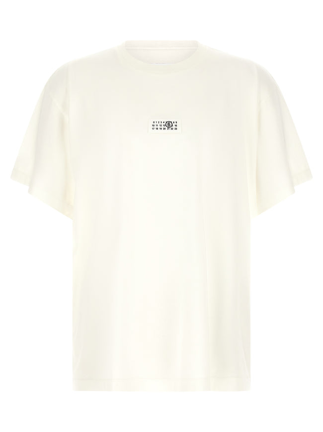 MM6 Maison Margiela Weißes Baumwoll-T-Shirt