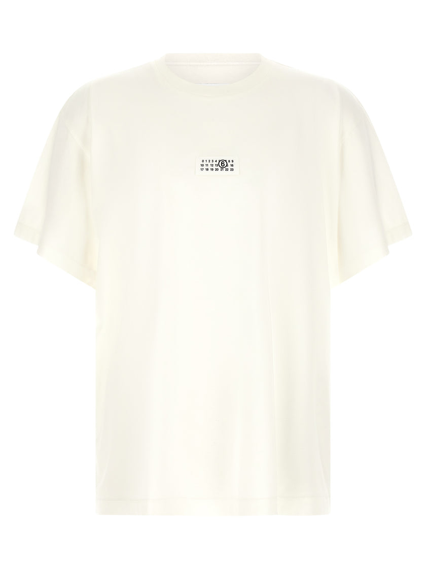 MM6 Maison Margiela Weißes Baumwoll-T-Shirt
