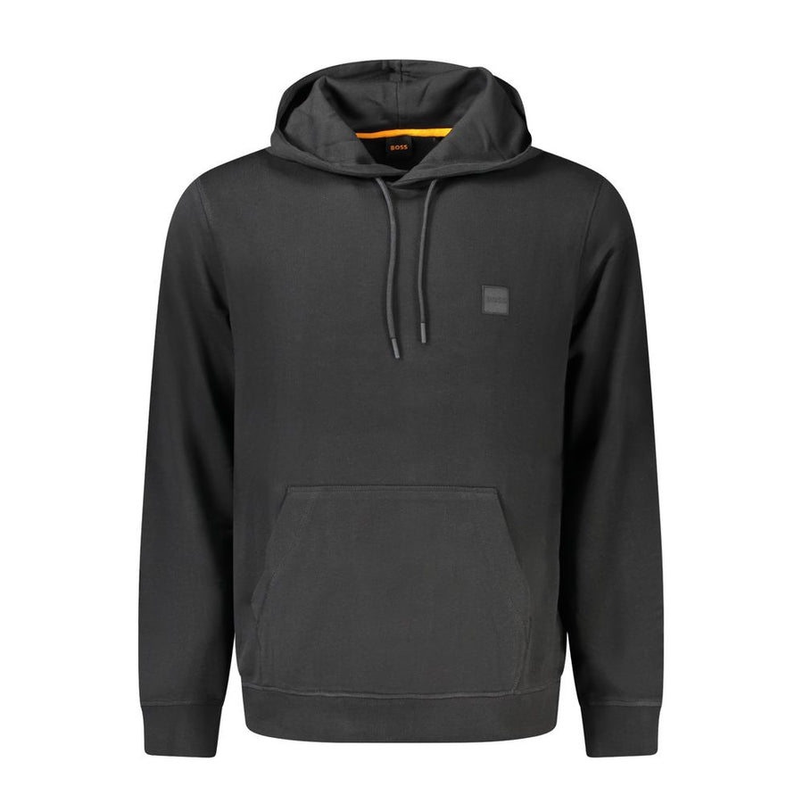 Hugo Boss Schwarzes Herren-Kapuzensweatshirt aus Baumwolle